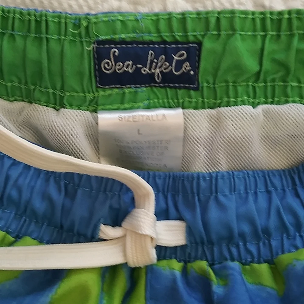 Boys Swim trunks Sea Life Sz L - Picture 3 of 3